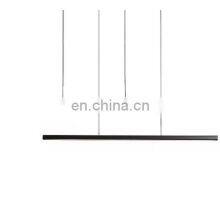 Nordic Pendant Light LED Black Indoor Lighting Adjustable Long Cord Staircase Chandelier Brass Pendant Lamp