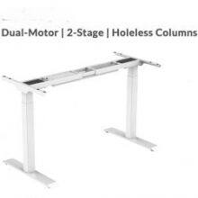 Dual motor electric height adjustable standing desk