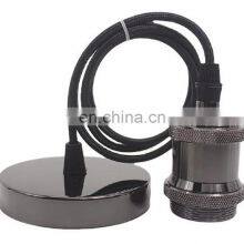 Retro Chandelier Hanging Wire Hanging Aluminum Lamp Head E27 Large Screw Lamp Holder thumbnail-5
