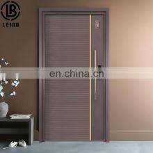 Guangdong Interior Hinge Cheap Solid Fire Out Door Smart Entry Wooden Door