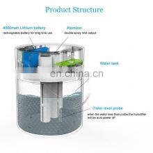 Personal Tabletop Air Humidifier Ultrasonic Cool Mist Atomization Rechargeable Battery Portable Mini USB Powered Desk Humidifier thumbnail-5