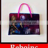 Reusable Vinyl Shopping Frosted Transparent Pvc Handle Bag