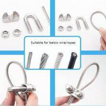 Factory Wholesales Rigging Hardware Lifting Malleable Wire Rope Clamp DIN741 thumbnail-4