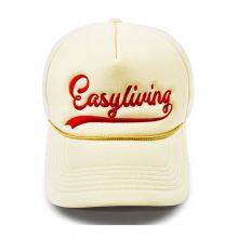 OEM Caps Factory Custom High Quality 5 Panels Trucker Caps Rope Colorful Foam Trucker Hats Embroidery Printed Logo thumbnail-1