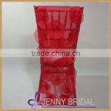 C002M China factory direct price with flower rosette chair cover wedding,wedding decoration chair