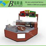 Custom Made Retail Juice Bar Design, Commercial Wooden Bar Counter for Sale