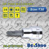Professional 3/8"Dr. S2/6150 Material T30 Torx Bit Socket Hand Tool Screwdriver Wrench Bit thumbnail-1