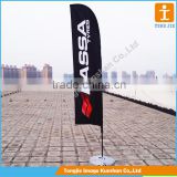 Advertising portable swooper flag, flying beach flags