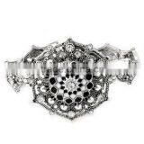 2016 Hot Newest Vintage Full Crystal Chain Bracelet Woman 18mm Ginger Snap Button Bracelet