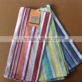 100% cotton plain weave stripe tea towel made in china