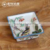 Korean Pure Hand Painted Ceramic Popcorn Bowl thumbnail-4