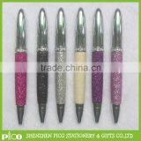 Advertising Diamond Crystal Ball Pen ,Glitter Leather Pen With Custom Logo Manufacture thumbnail-2