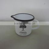 10*10cm Enamel metal water jug, outdoor water cup