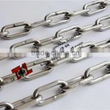 304 316 Stainless Steel DIN763 Long Link Chain with Diameter 16mm