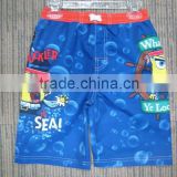 children clothes SpongeBob Catoon characters printed beach shorts kids boys shorts