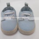 Basic style canvas solf sole infant shoes