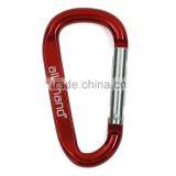Wholesale D Shaped Lead Free Pantone Code Flat Carabiner Clip With Printing Logo thumbnail-1