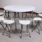 Portable Round Table and Chair Set