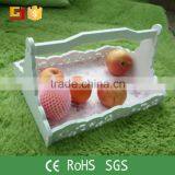 Set of 2white Color Natural Wood Basket With Handle Decorative Baskets for Wedding for Gift thumbnail-4