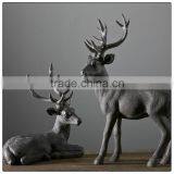 Resin Big Size Deer Decoration in Christmas ,garden Figurine of Polyresin thumbnail-3