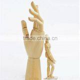 Novelty Cartoon Joint Wooden Hand for Decoration,Lovely Jointed Mannequin Hand Wood Doll Collectible Toys Free Shipping