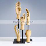 Display Mannequin Hand Jewelry Display Hand for Plastic Display Hand Wooden Color