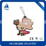 2016 Most Popular Custom Shape Soft Pvc 2d Keychain Rubber Keyring