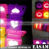 2015 Stock High Quality Silicone Pocket Mirror With LED Light