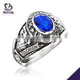 Fashion jewelry custom design silver custom college class ring