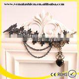 Europe Heart Black Lace Imitation Diamond Jewelry thumbnail-3