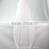 Cheap Fashionable Cosplay Wig Long Straight Human Wigs 80cm thumbnail-2