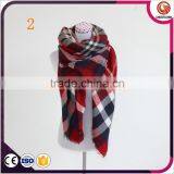Wholesale 19 Colors Winter Tartan Scarf Women Fashion Blanket Plaid Scarf Cape Poncho Quality Choice thumbnail-1