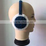 New Arrival Unisex Geometric Pattern Earmuffs for Autumn Winter Adjustable Knitting Earmuffs thumbnail-2