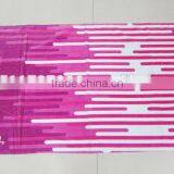 100% Cotton Rosy Pink Color Airplane Sleeping Towel Velour Printed Pool Towel Cover thumbnail-2