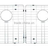 Stainless Steel 304 Double Bowl Kitchen Sink Corner Sink Above Counter thumbnail-5