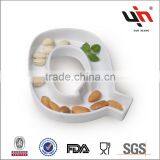 Porcelain Letter Dish Q thumbnail-1