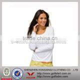 Custom New Design Ladies White Cotton Casual Shirt thumbnail-1