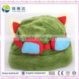 Custom green hat for girls kawayi game figure same style hat