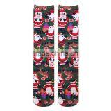 Santa Snowman Printing Christmas Sock thumbnail-3