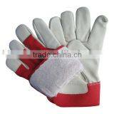 Cow Grain Leather Fleecy Lined Winter Gloves Working Gloves thumbnail-2