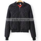 Japanese Cotton Padded Quilted Jacket, 100% Polyester Suede American Ma1 Plain Wholesale Html Custom Satin Bomber Jacket Woman thumbnail-4