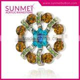 Wholesale Large Plastic Button With Rhinestone thumbnail-4