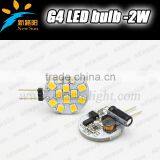 Epistar 2835SMD 2pcs Leds Bulb G4 Small Size DC/AC 12V 2W G4 Led Light