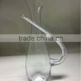 wine decanter with handle filled Chinese crystals