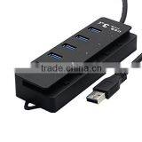 5 Port USB 3.0 HUB Spliter Charging Port Power Switch for IPhone MAC OS Black thumbnail-4