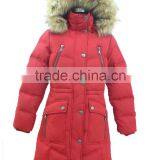 Faux Fur Hood Toggle Waist Duck Down Puffy Quilted Womens Bubble Coat