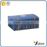 New Design Magnetic Vintage Luxury Custom Foam Insert Wooden Jewelry Packaging Boxes With Key Lock thumbnail-1