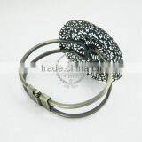 56mm Setting Vintage Brass Round Flower Base Tray Bracelet Blank,antiqued Bronze Bracelet Cuff Tray 1900021 thumbnail-2