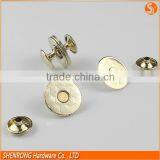 Customized Plating Metal 14mm Snap Magnet Button for Leather Bags thumbnail-1