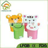 Pig Frog Plastic Foot Pedal Children Trash Can thumbnail-6